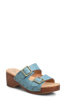 Kork-Ease Saffron Slide Sandal in Turquoise F/G