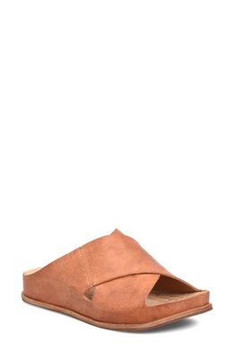 Kork-Ease Tutsi Slide Sandal in Orange Leather