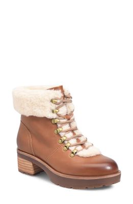 Kork-Ease Winslet Genuine Shearling Trim Bootie in Brown