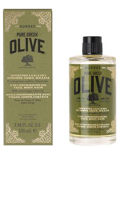 Korres Pure Greek Olive 3-in-1 Nourishing Oil in Beauty: NA.