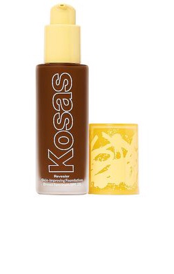 Kosas Revealer Skin Improving Foundation SPF 25 in Deep Neutral Warm 390.