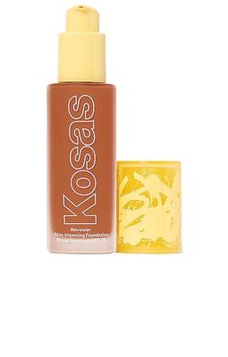 Kosas Revealer Skin Improving Foundation SPF 25 in Deep Warm 370.