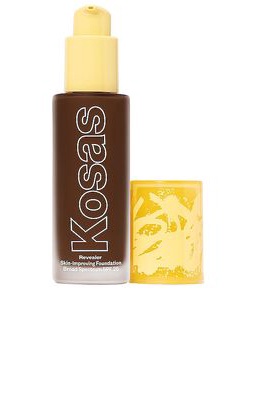 Kosas Revealer Skin Improving Foundation SPF 25 in Rich Deep Neutral 450.