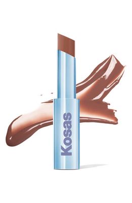Kosas Wet Stick Moisturizing Shiny Sheer Lipstick in 100 Degrees