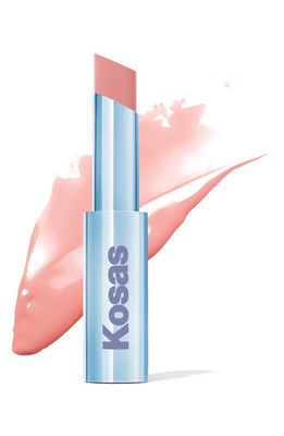 Kosas Wet Stick Moisturizing Shiny Sheer Lipstick in Baby Rose