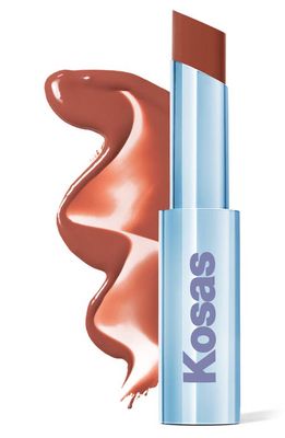 Kosas Wet Stick Moisturizing Shiny Sheer Lipstick in Island High