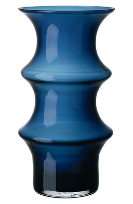 Kosta Boda Pagod Large Glass Vase in Blue