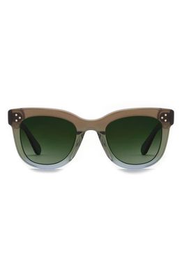 KREWE Jena 50mm Polarized Square Sunglasses in Matcha/Green