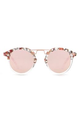 KREWE St. Louis 46mm Gradient Round Sunglasses in Lotus/Rose
