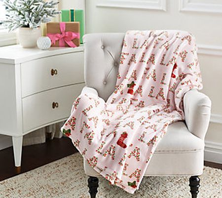 Kringle Express Oversized Printed Whimsical Throw