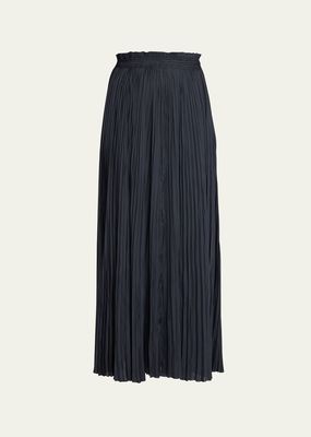 Krista Pleated Pull-On Maxi Skirt