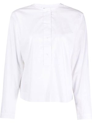Kristensen Du Nord collarless tunic shirt - White