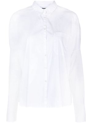 Kristensen Du Nord long-sleeve stretch-cotton shirt - White