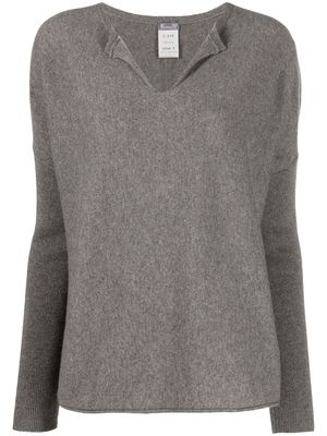Kristensen Du Nord V-neck cashmere knitted top - Grey