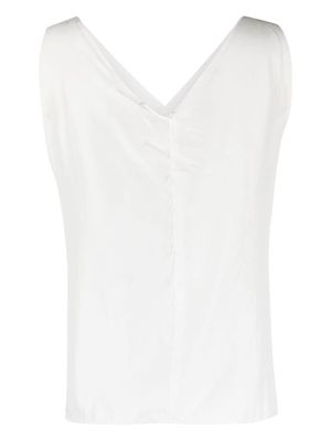 Kristensen Du Nord V-neck sleeveless top - White