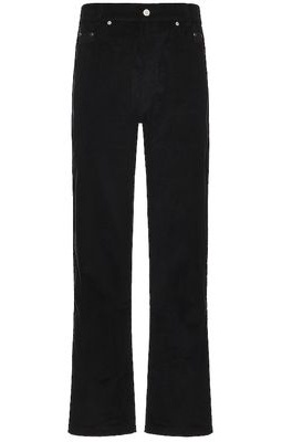 KROST Corduroy Suede Combo Pants in Black