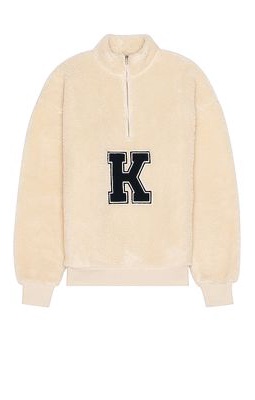 KROST Patch Quarter Zip in Beige