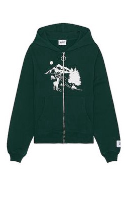 KROST Woodland Zip Hoodie in Green