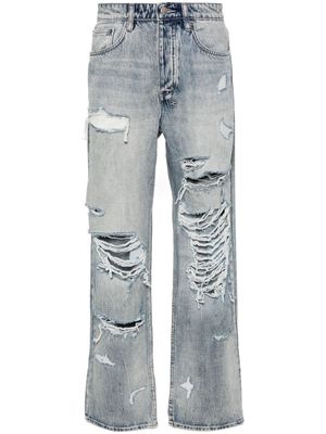 Ksubi Anti K Punk mid-rise straight-leg jeans - Blue