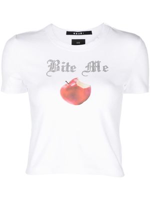 Ksubi Bite Me crew-neck crop top - White