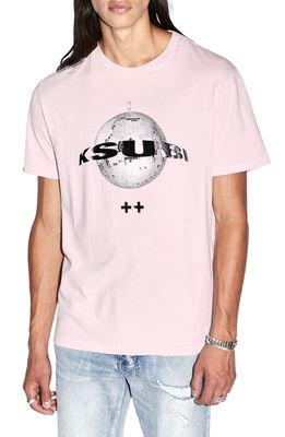 Ksubi Disco Kash Cotton Graphic T-Shirt in Pink