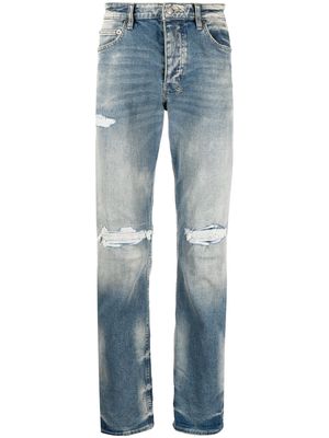 Ksubi distressed slim-cut jeans - Blue