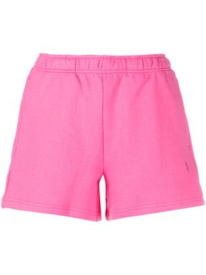Ksubi embroidered-logo cotton track shorts - Pink