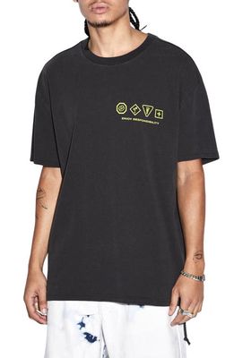 Ksubi Enjoy Oversize Graphic T-Shirt in Black