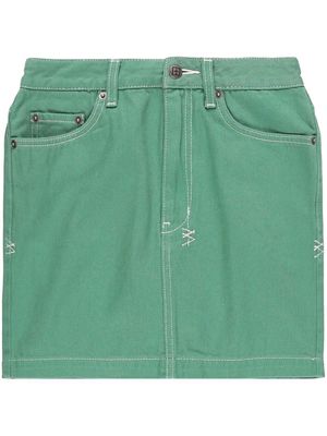 Ksubi five-pocket mini skirt - Green