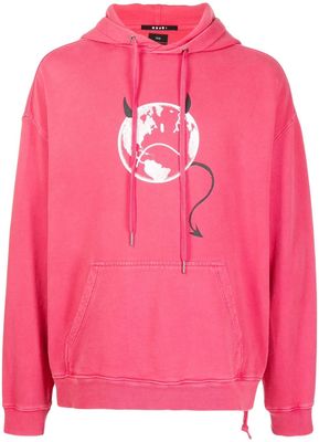Ksubi graphic-print cotton hoodie - Red