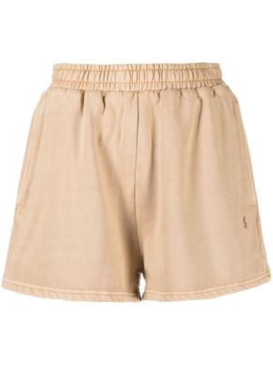 Ksubi high-waist track shorts - Neutrals