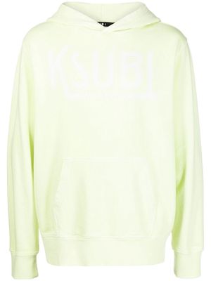 Ksubi logo-print cotton hoodie - Green