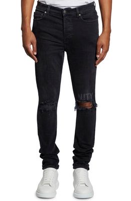 Ksubi Men's Chitch Crow Unity Slim Fit Jeans in Black