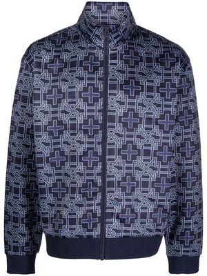 Ksubi monogram zip-up sports jacket - Blue