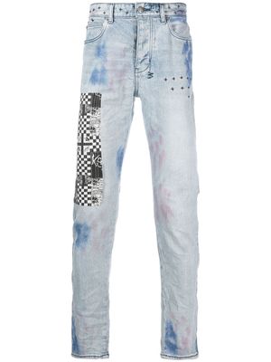 Ksubi patch-detail skinny-cut jeans - Blue