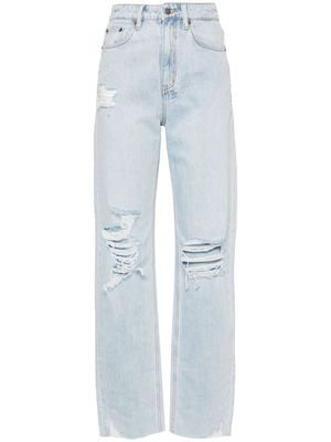 Ksubi Playback Drift Trashed high-rise jeans - Blue