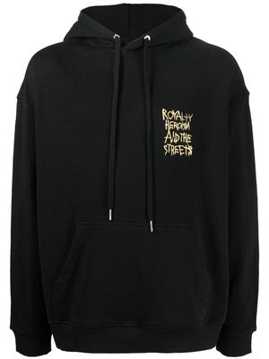 Ksubi slogan-embroidered hoodie - Black