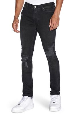 Ksubi Van Winkle Loaded Stretch Denim Skinny Jeans in Black