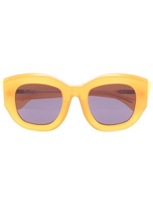 Kuboraum B2 square-frame sunglasses - Orange