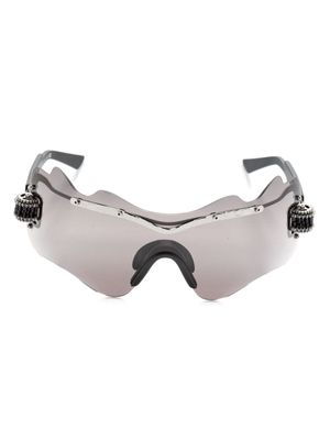 Kuboraum E16 mask-frame sunglasses - Black