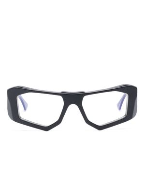 Kuboraum F6 rectangle-frame glasses - Black