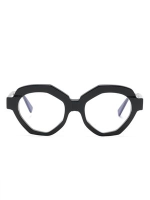 Kuboraum K29 geometric-frame glasses - Black
