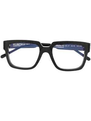 Kuboraum K3 rectangle frame glasses - Black