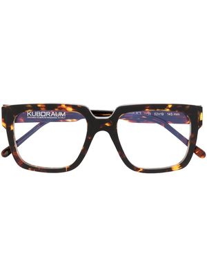 Kuboraum K3 TOR square-frame glasses - Brown