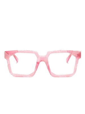 Kuboraum K30 square-frame glasses - Pink