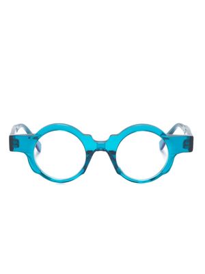 Kuboraum K32 round-frame glasses - Blue