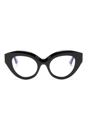 Kuboraum K35 cat eye-frame glasses - Black