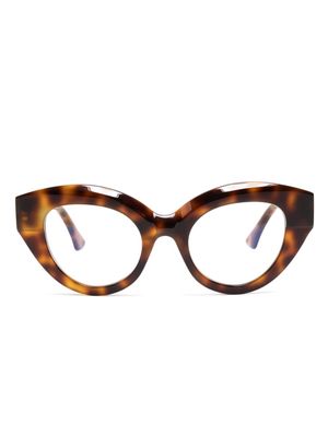 Kuboraum Mask K35 butterfly-frame glasses - Brown