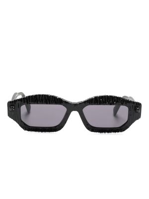 Kuboraum Mask Q6 rectangle-shape sunglasses - Black