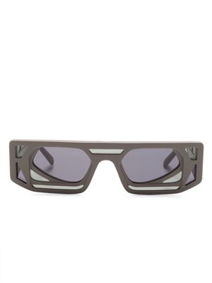 Kuboraum Mask T9 rectangle-frame sunglasses - Grey